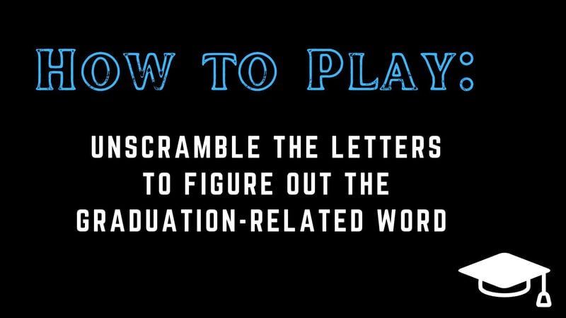 Word Scramble Graduation Edition